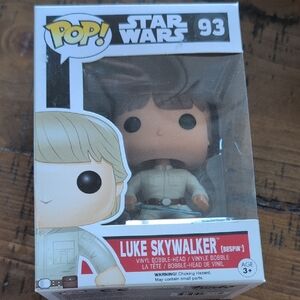 Funko Pop! Star Wars Luke Skywalker Figure - Brown and White